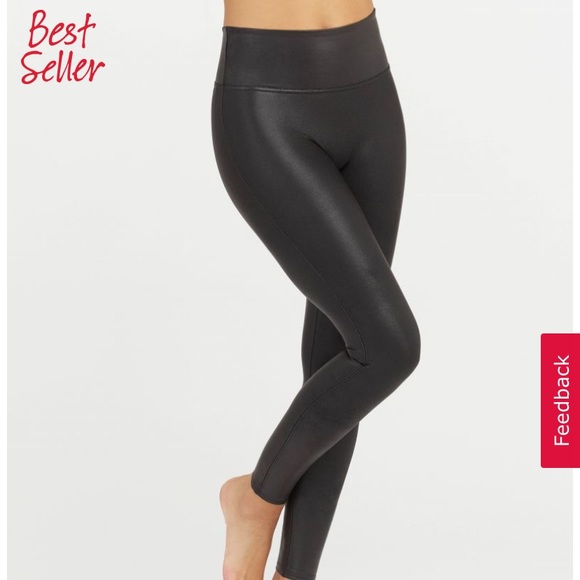Spanx Faux Leather Leggings - Picture 2 of 7